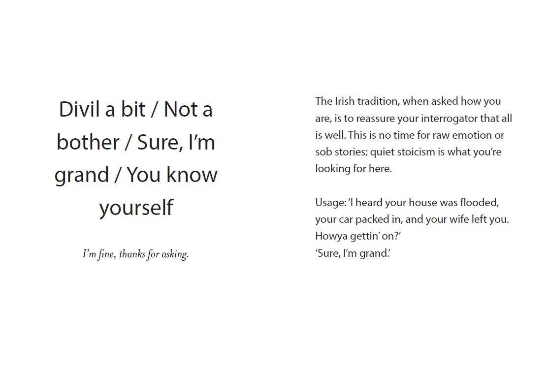 A Hundred Words For Grand - The Little Book of Irish Chat