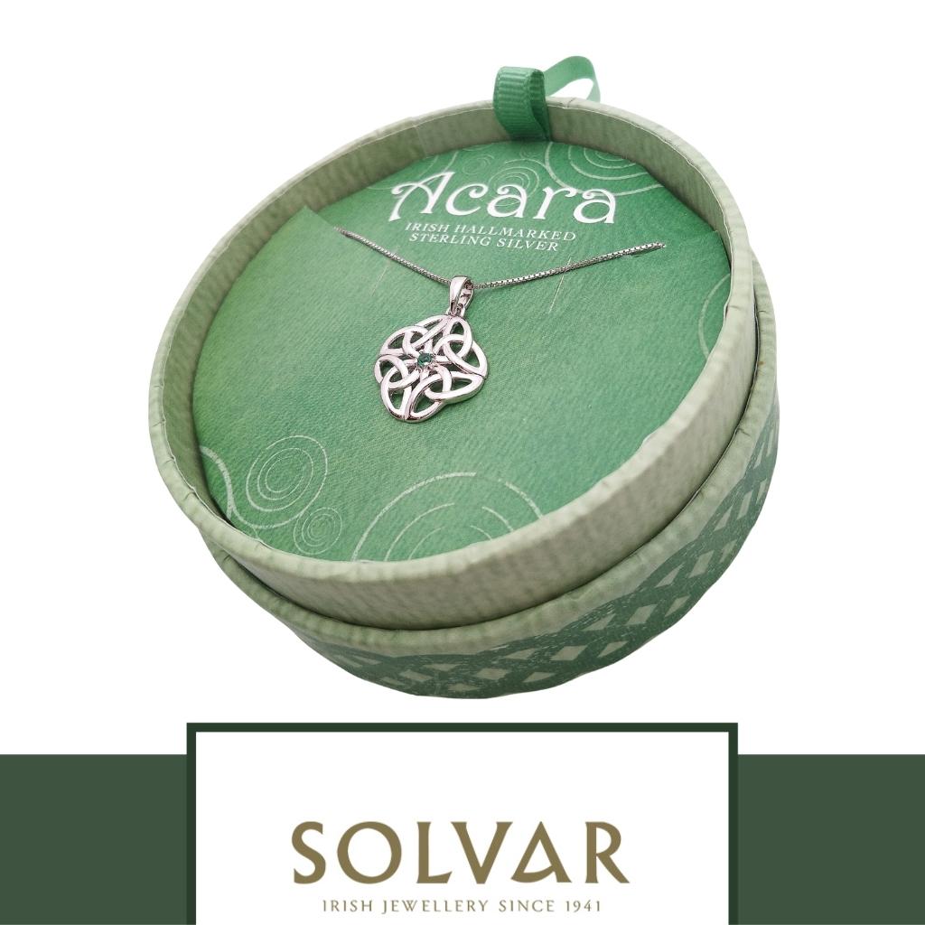 Acara Sterling Silver Celtic Knot Necklace by Solvar Jewelry - Necklaces