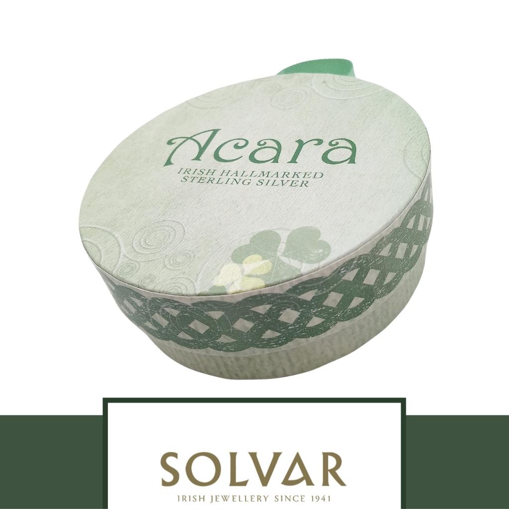 Acara Sterling Silver Irish Harp Necklace by Solvar Jewelry - Necklaces