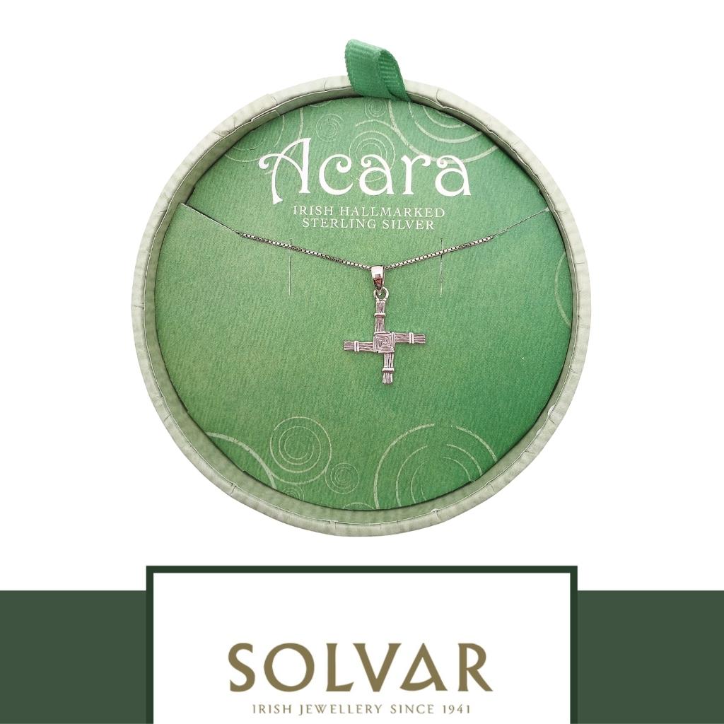 Acara Sterling Silver St. Brigid's Cross Necklace by Solvar Jewelry - Necklaces