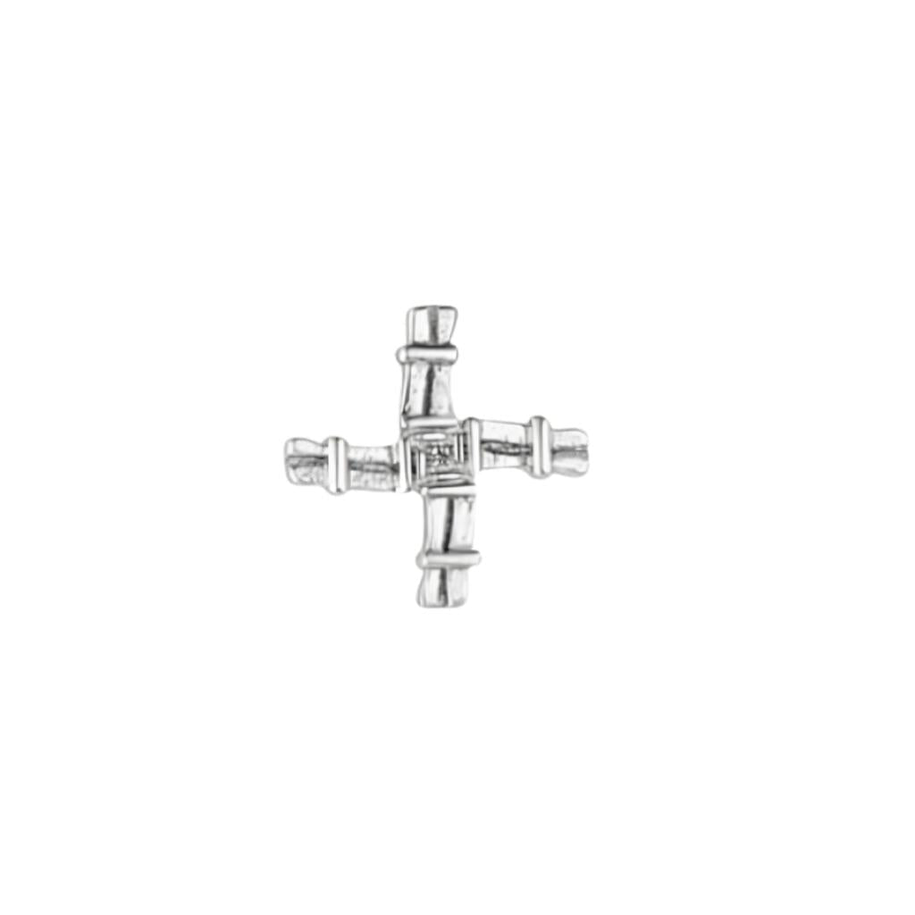 Acara Sterling Silver St Brigid's Cross Stud Earrings