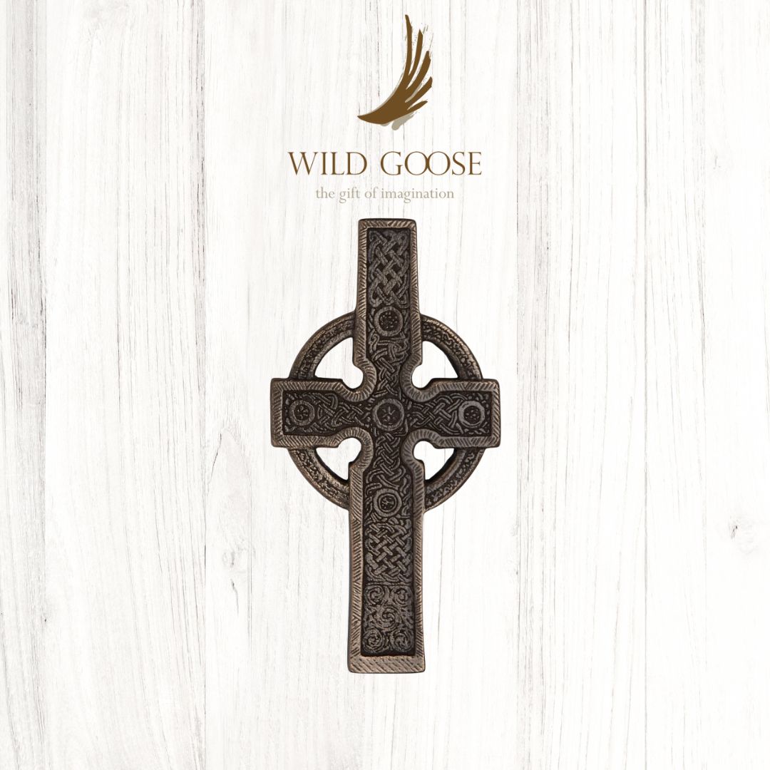 Ahenny Celtic Cross Bronze Wall Plaque