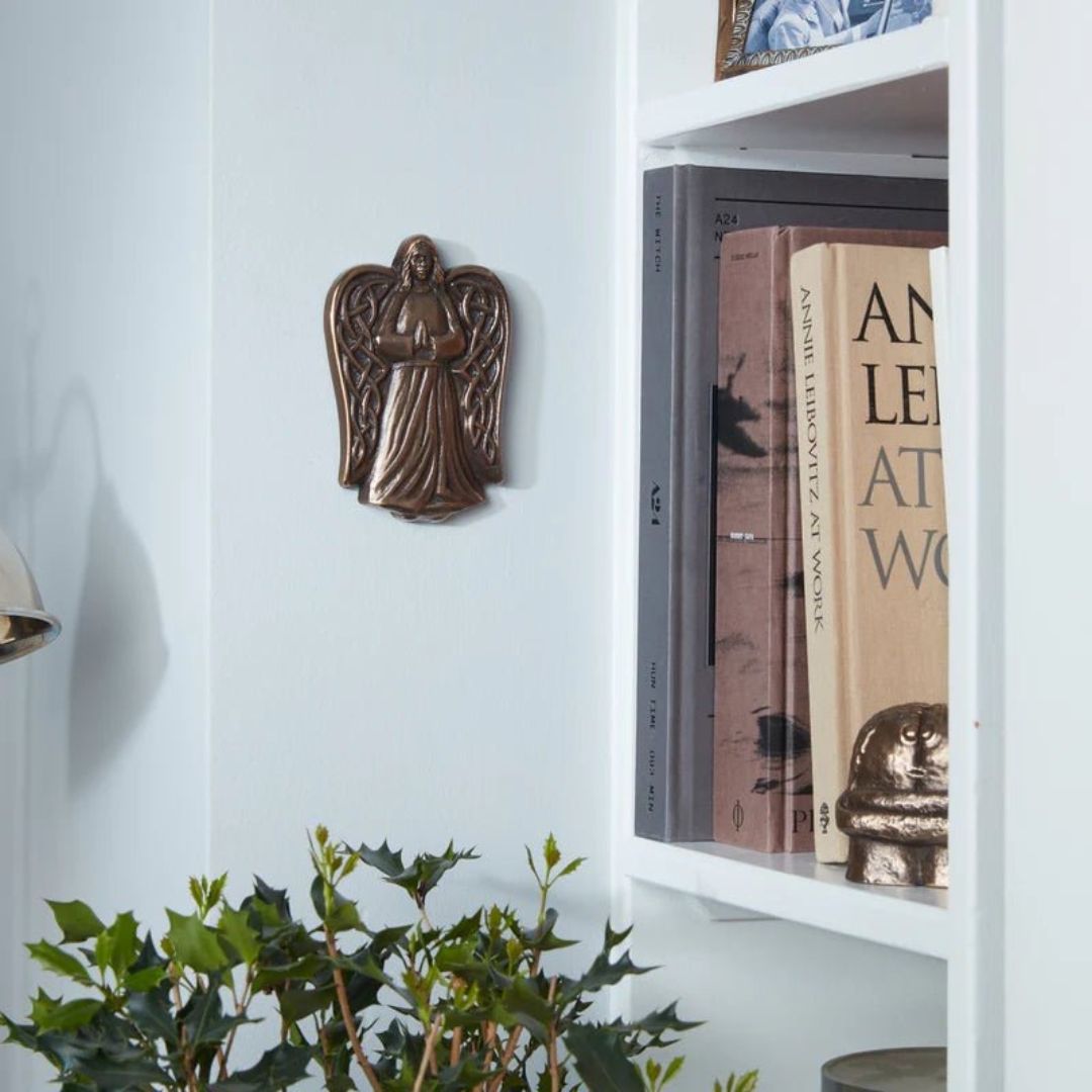 Angel Bronze Wall Plaque
