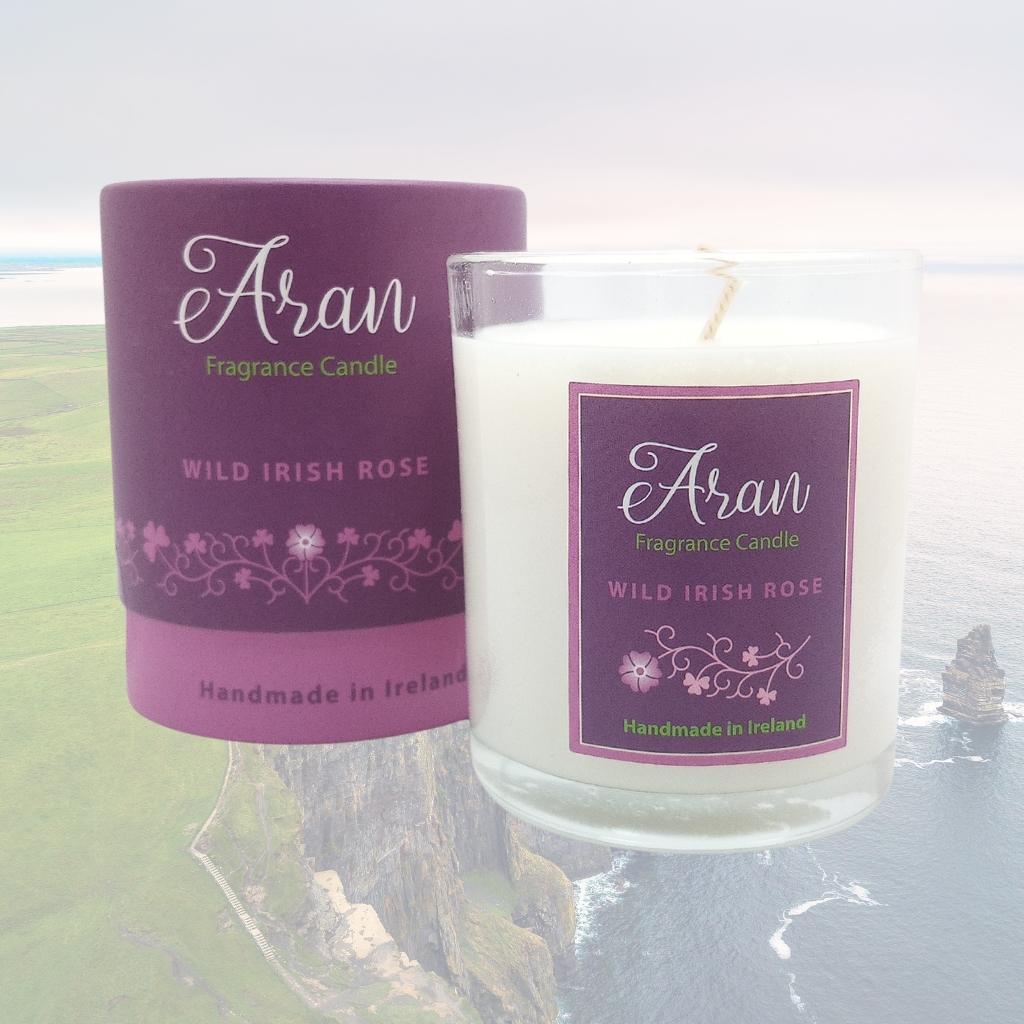 Aran Wild Irish Rose Candle 150g