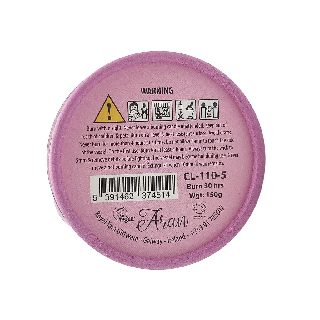 Aran Wild Irish Rose Candle 150g