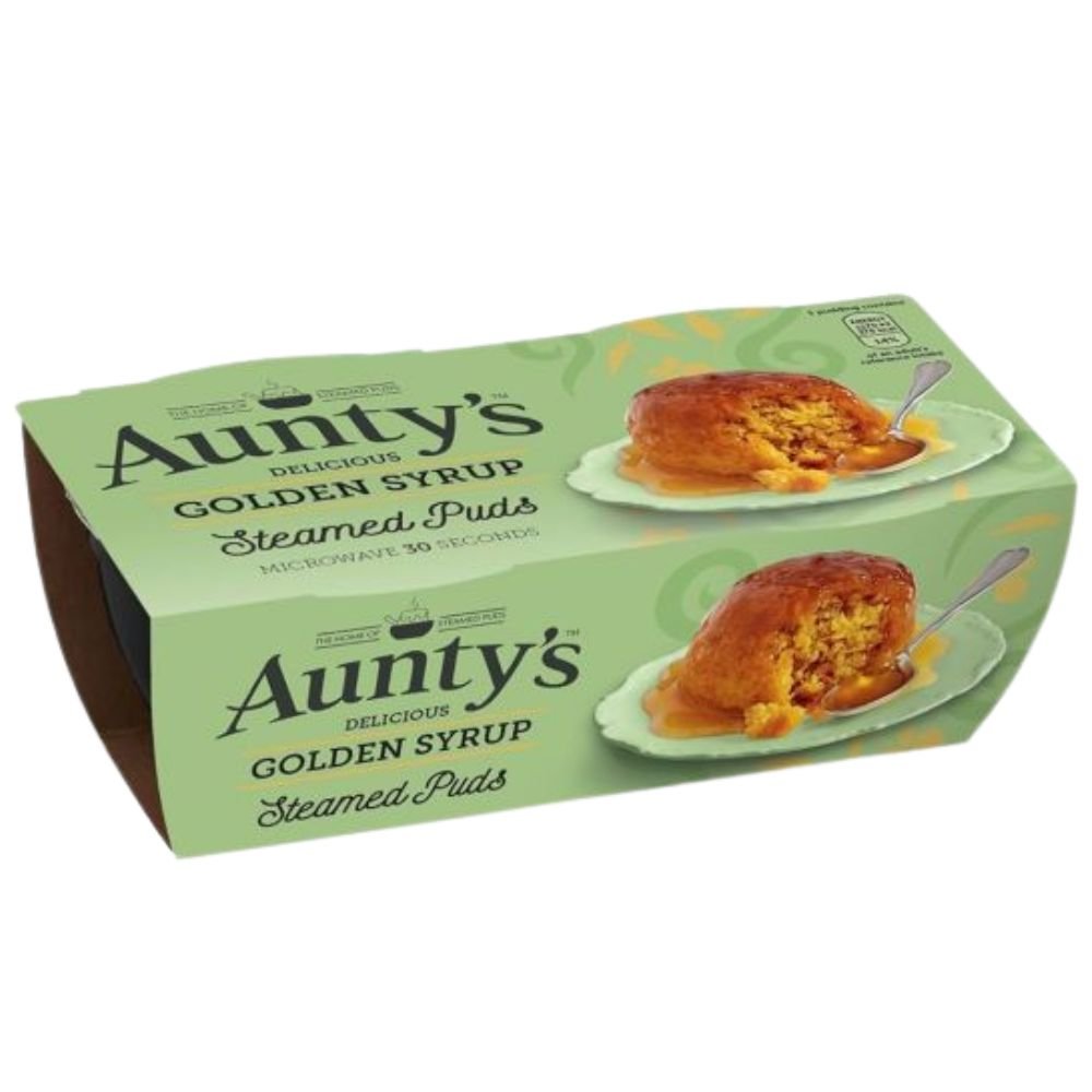 Aunty's Golden Syrup Pudding- 2 Pack - The Celtic Gift Store - Food