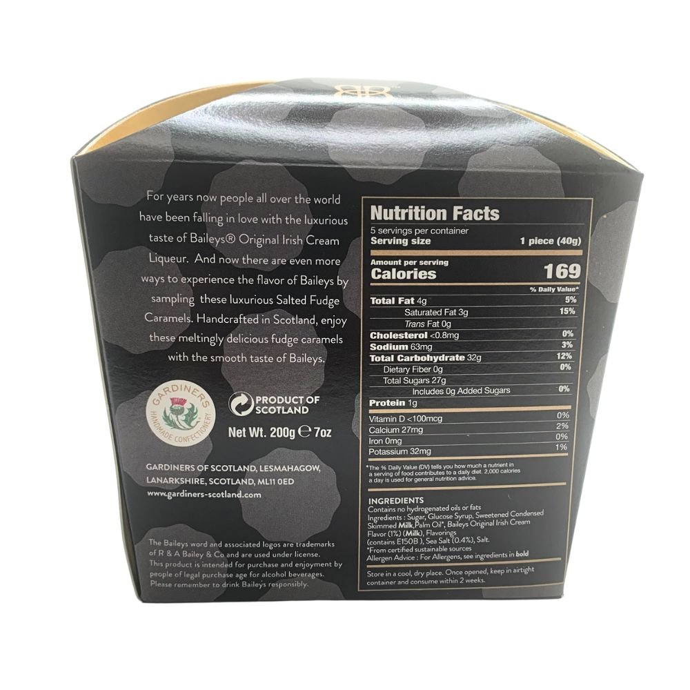 Baileys Salted Fudge Caramels Gift Box - The Celtic Gift Store - Food - Gifts