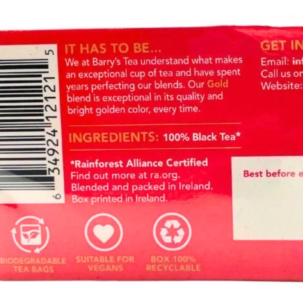 Barry's Gold Tea 125g (40 Bags)