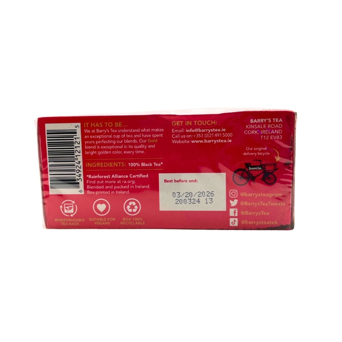 Barry's Gold Tea 125g (40 Bags)