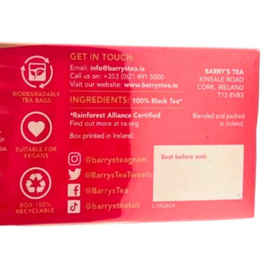 Barry's Gold Tea 250g (80 Bags)