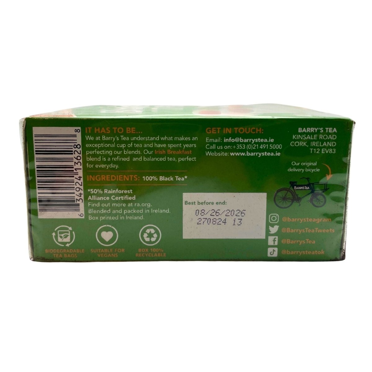 Barrys Irish Breakfast Tea (40 Bags)