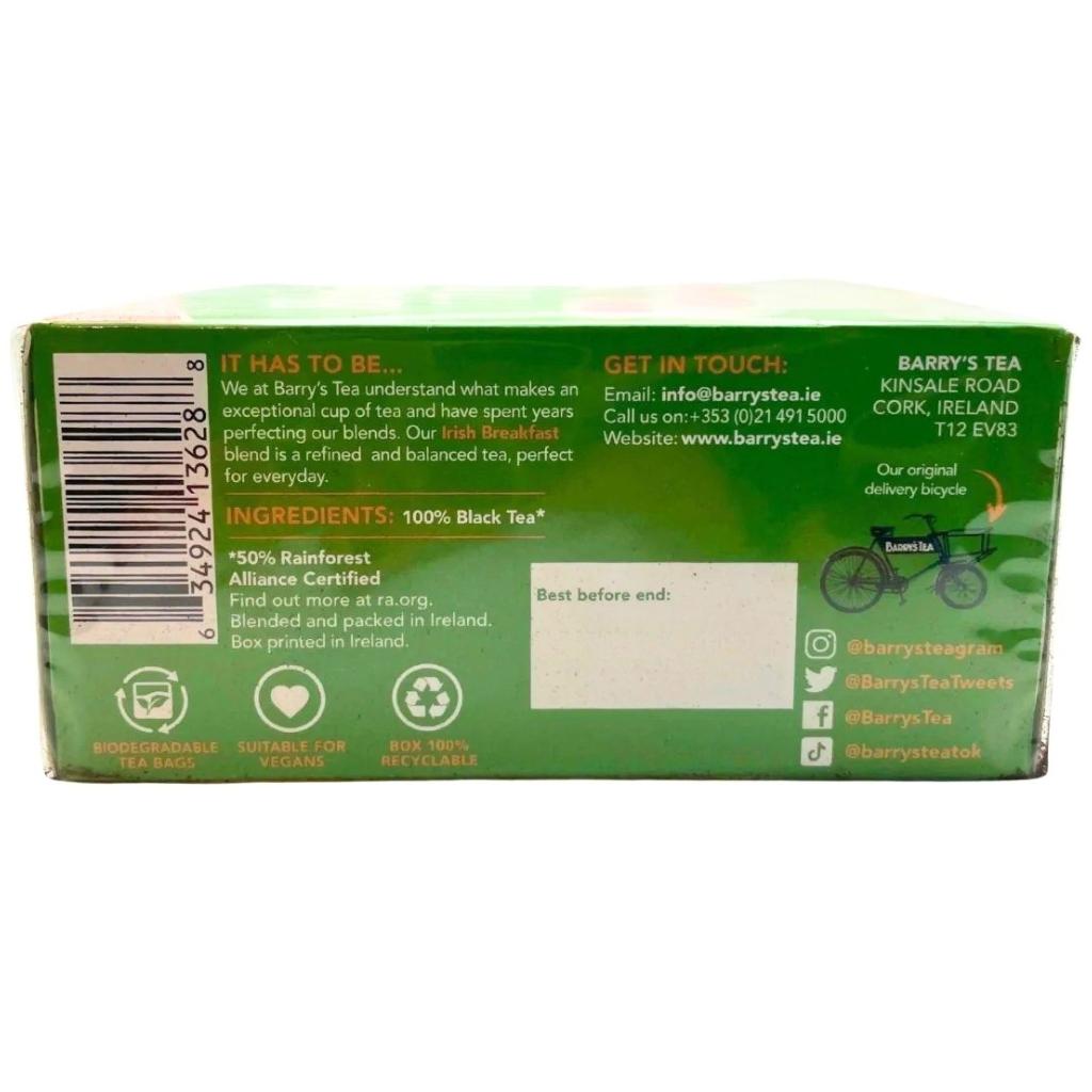 Barry's Irish Breakfast Tea (40 Bags)