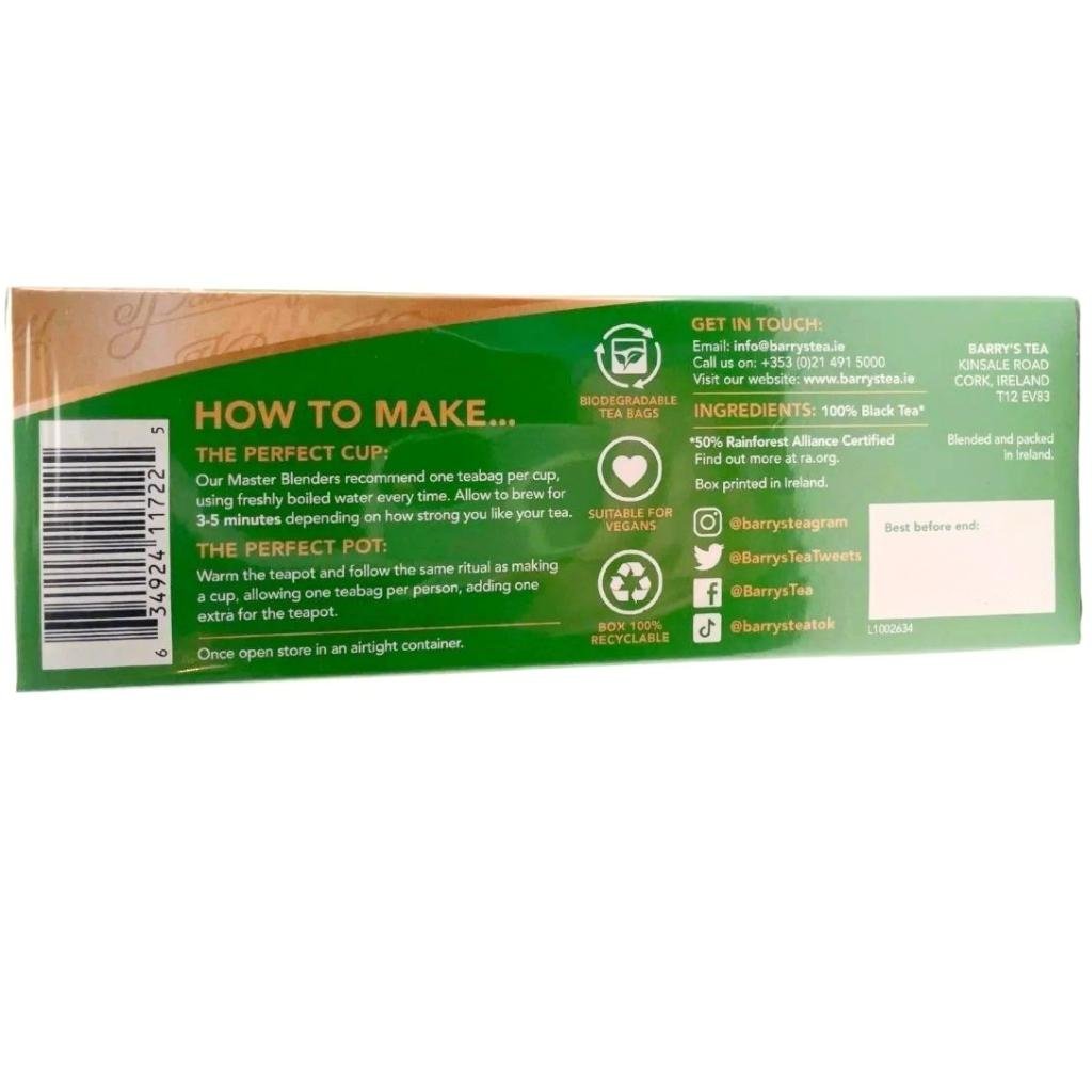 Barry's Irish Breakfast Tea (80 Bags)