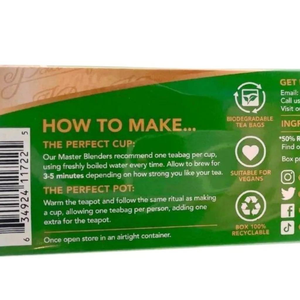 Barry's Irish Breakfast Tea (80 Bags)