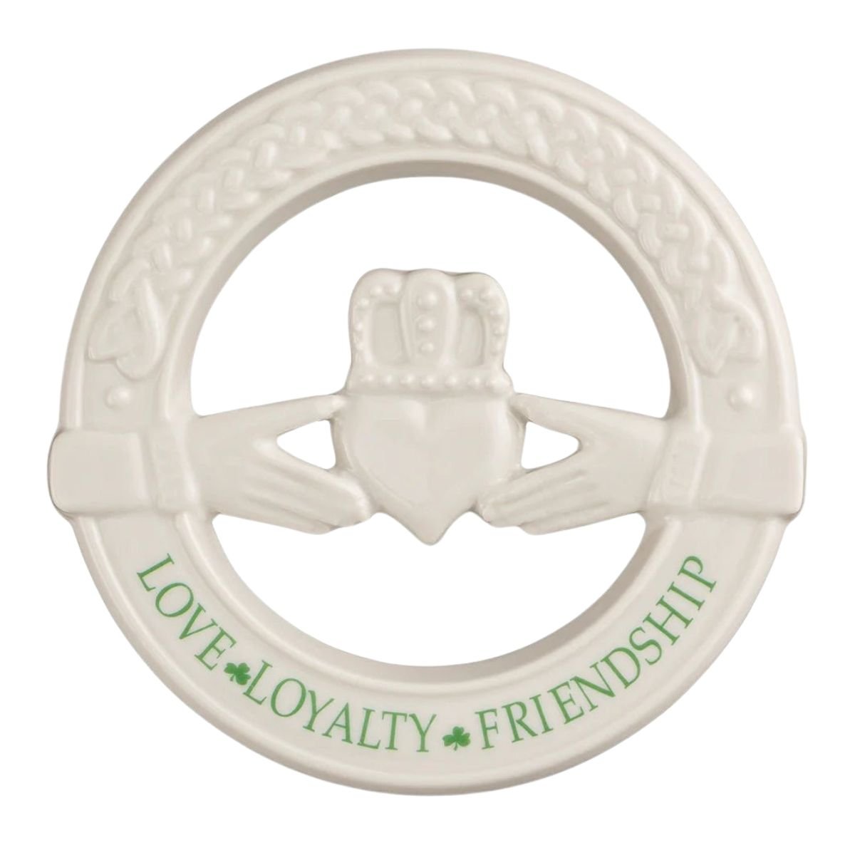Belleek Claddagh Wall Plaque