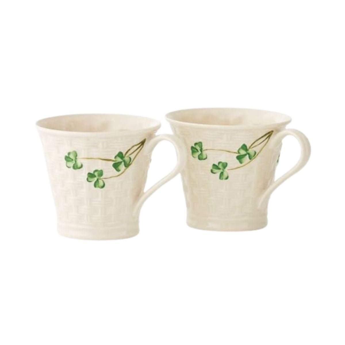 Belleek Classic Basketweave Mugs