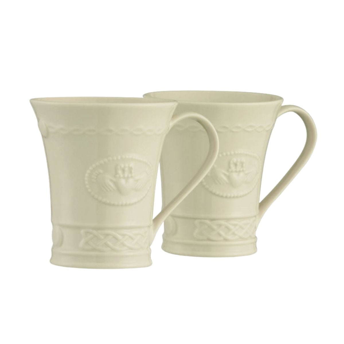 Belleek Classic Claddagh Mug Set