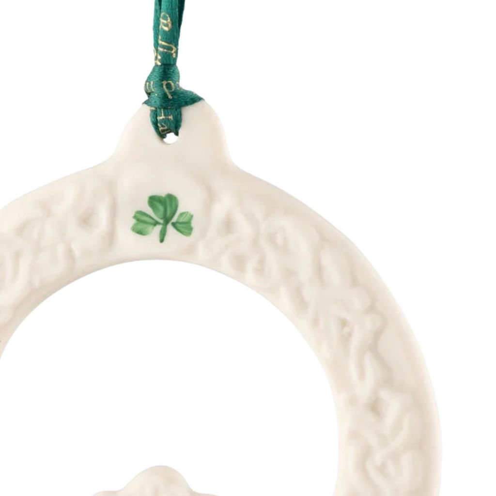 Belleek Classic Claddagh Ornament