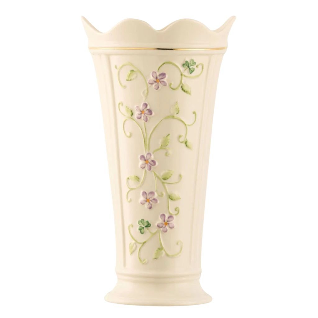 Belleek Classic Irish Flax Vase- Large