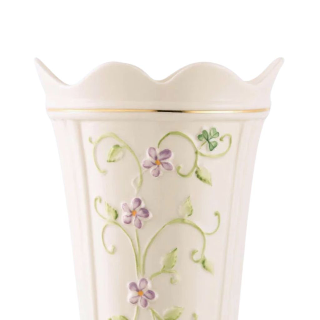 Belleek Classic Irish Flax Vase- Large