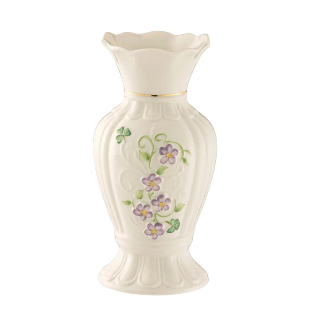 Belleek Classic Irish Flax Vase- Small
