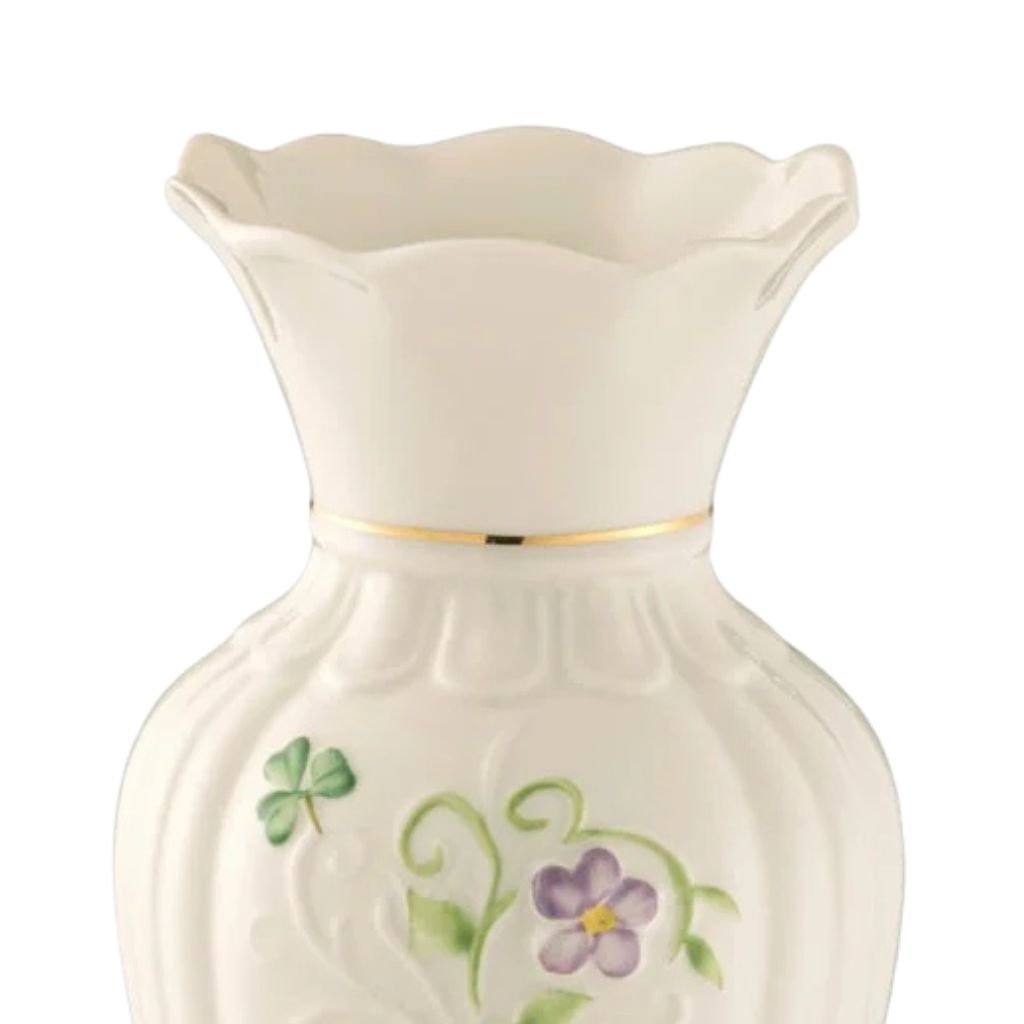 Belleek Classic Irish Flax Vase- Small