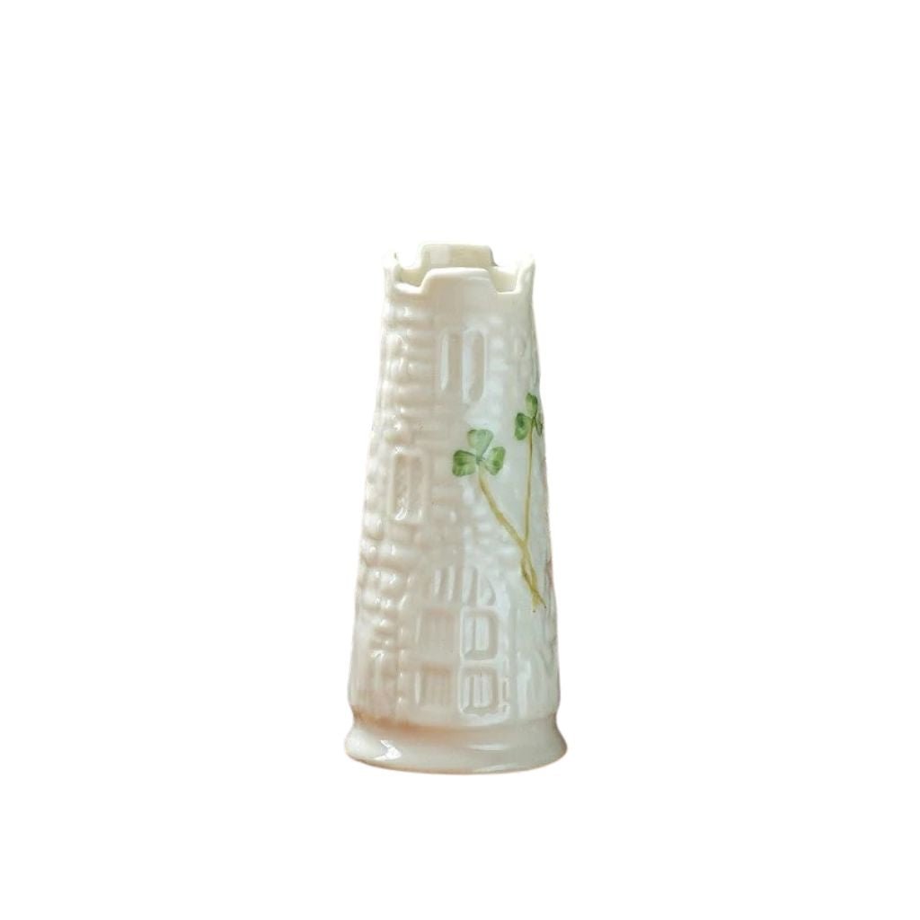 Belleek Classic Shamrock Mini Vase Set of Four