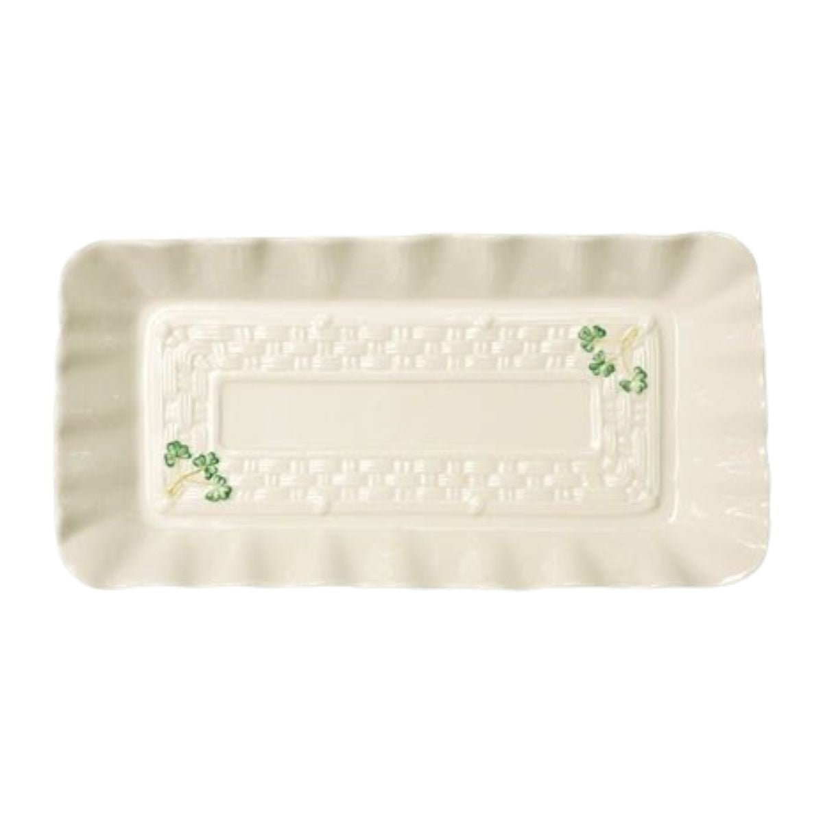 Belleek Classic Shamrock Sandwich Tray