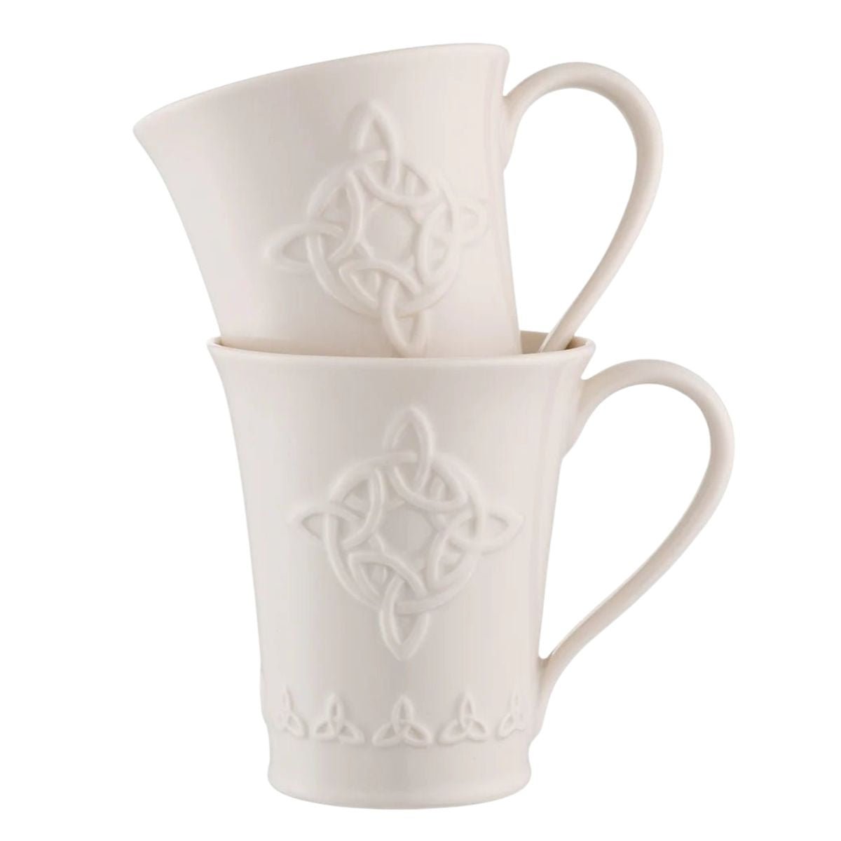 Belleek Classic Trinity Knot Mug Set
