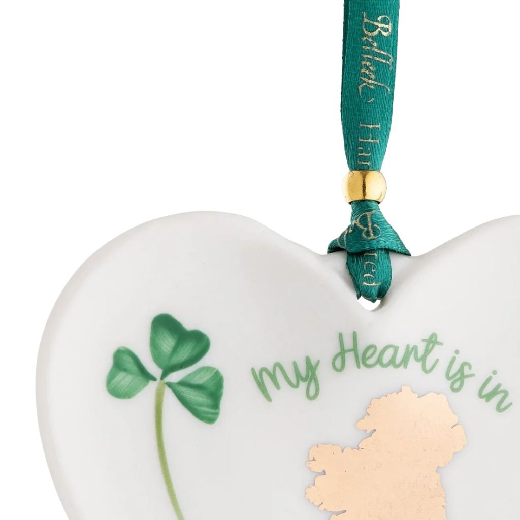 Belleek My Heart is in Ireland Ornament