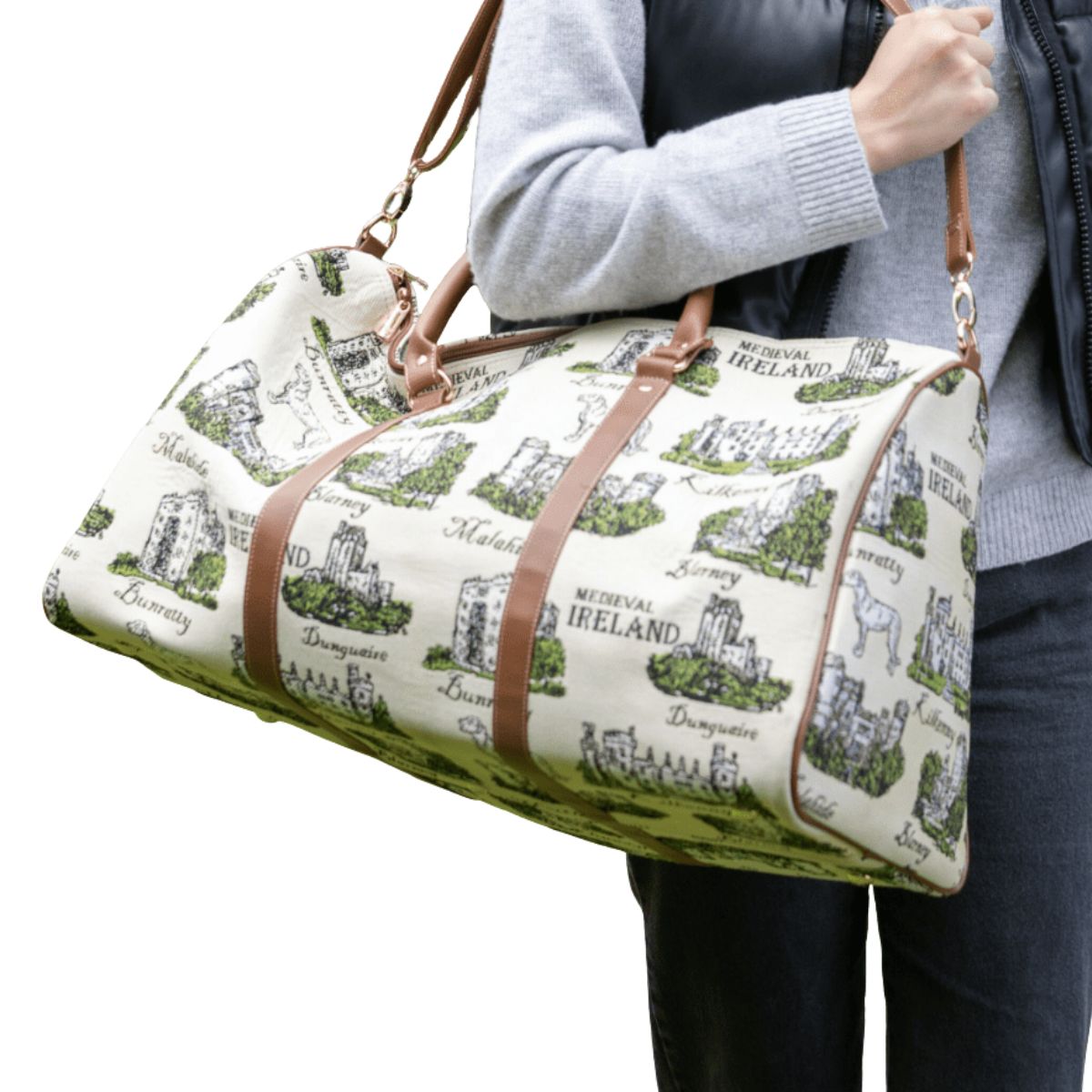 Big Hold All Tapestry Bag - Medieval Ireland Castles