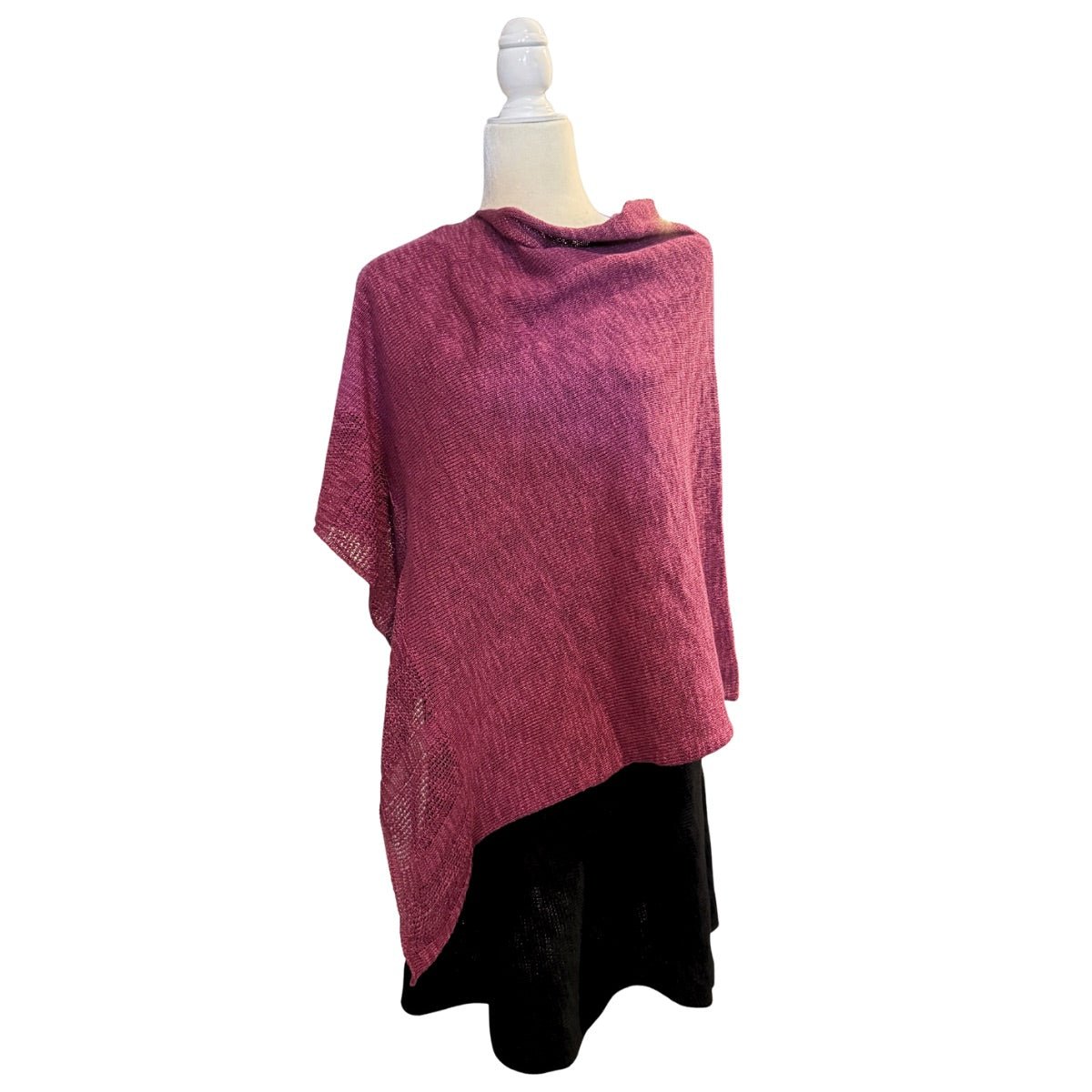 Bill Baber Linen Cape - Mallow