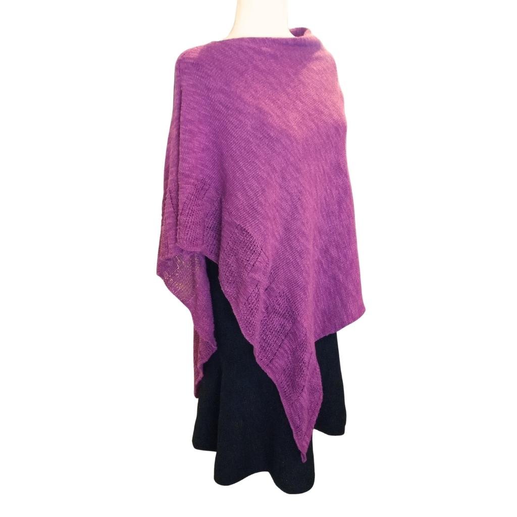 Bill Baber Linen Cape - Mallow