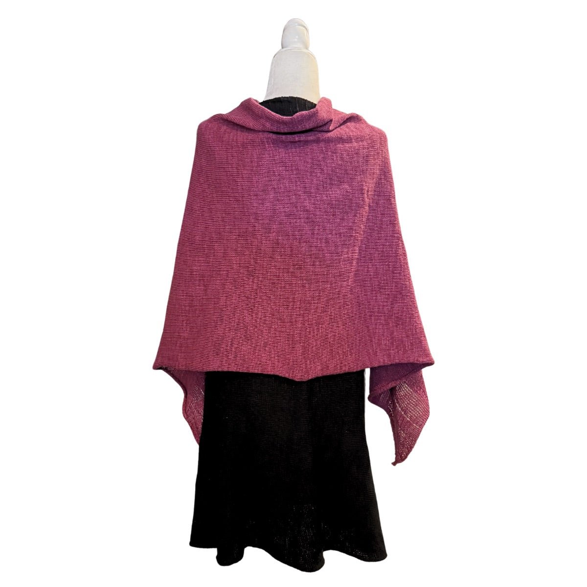 Bill Baber Linen Cape - Mallow