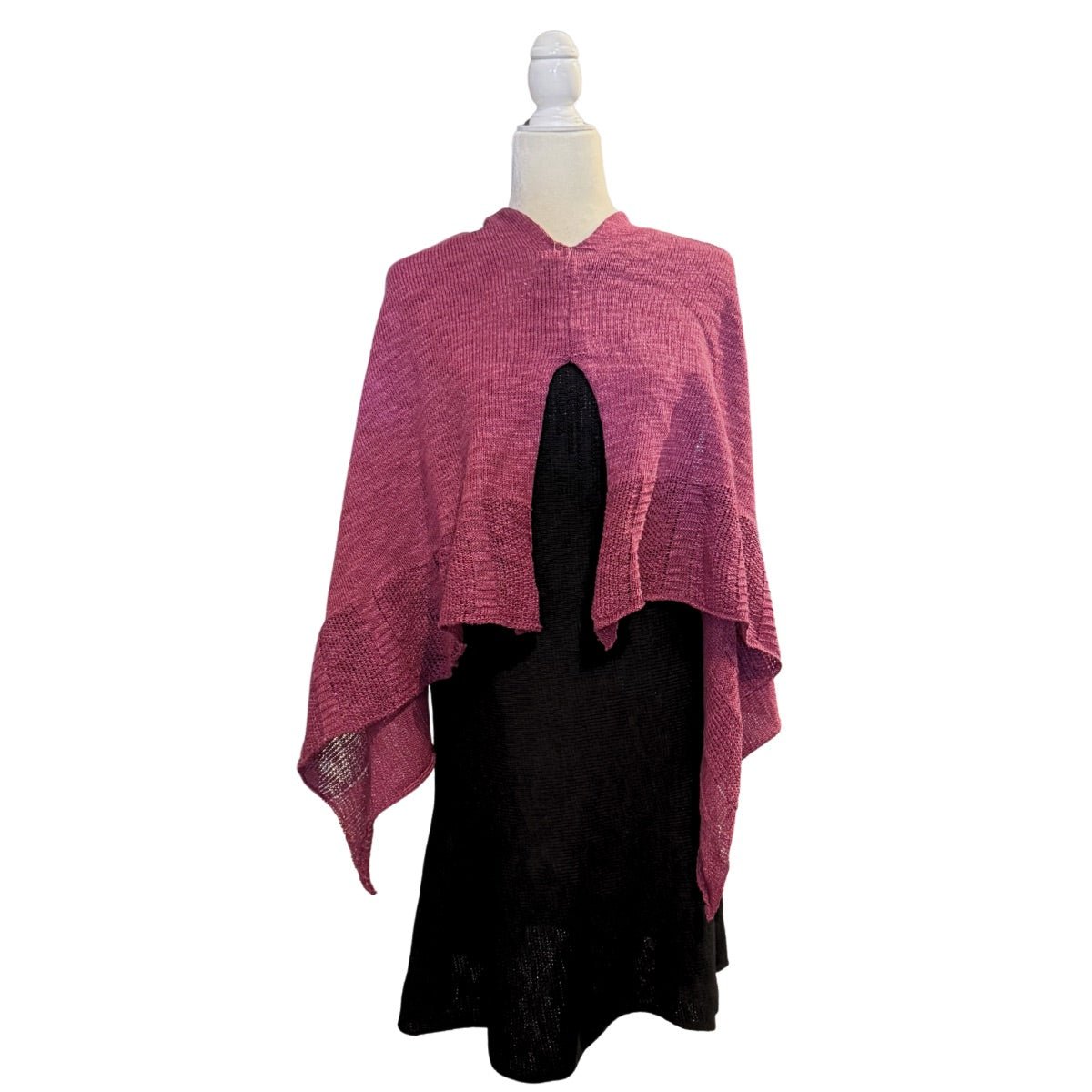 Bill Baber Linen Cape - Mallow