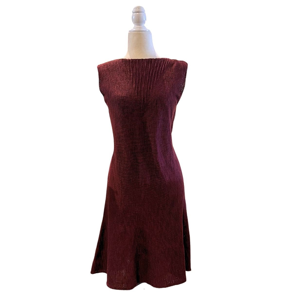 Bill Baber Long Sally Dress - Burgundy