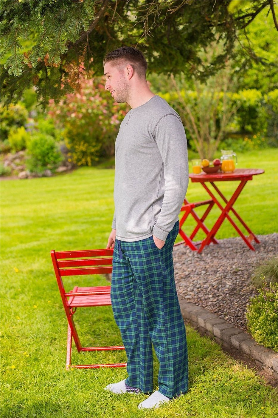 Blackwatch Flannel Lounge Pants - The Celtic Gift Store - Clothing