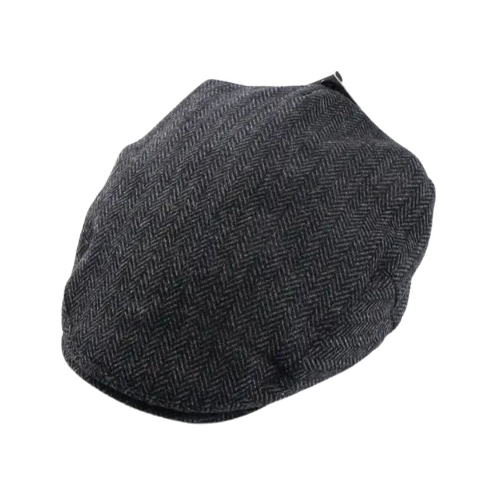 Boru Tweed Flat Cap - Grey Herringbone
