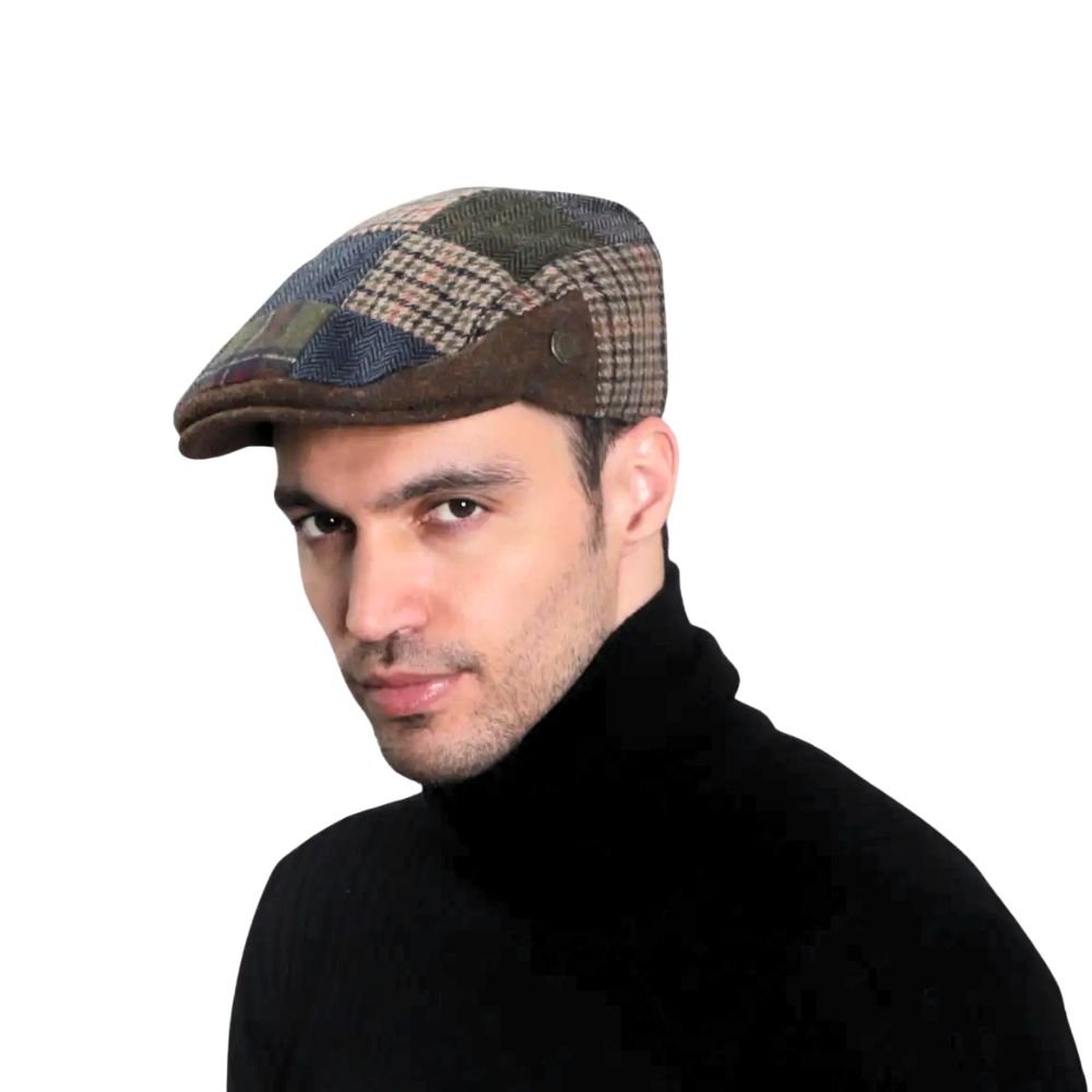 Boru Tweed Flat Cap - Patchwork