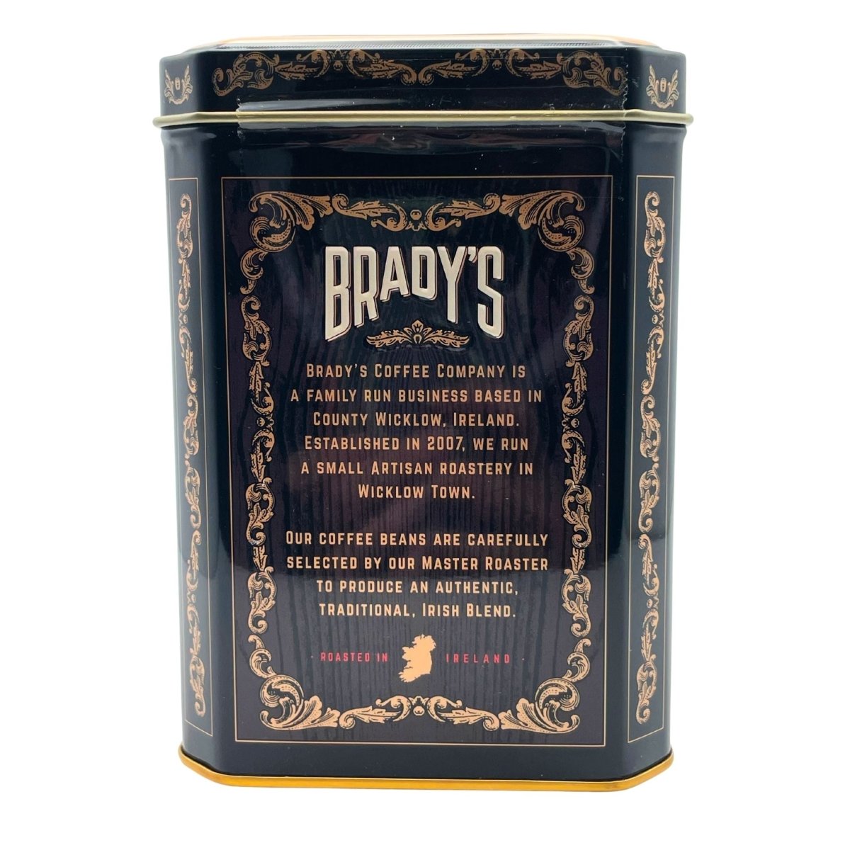 Brady's Coffee Barrel Aged Irish Whiskey Coffee in Tin - Ground