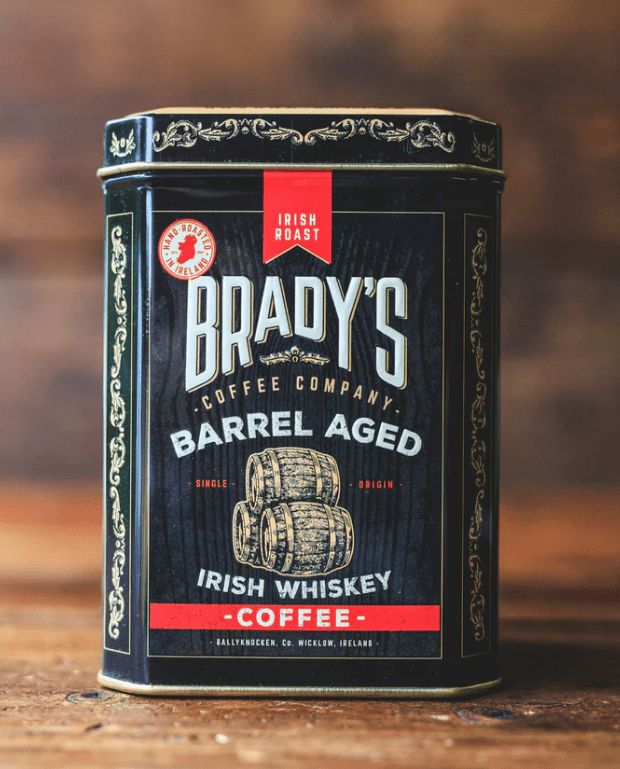 Brady's Coffee Barrel Aged Irish Whiskey Coffee in Tin - Ground - The Celtic Gift Store - Tea and Coffee