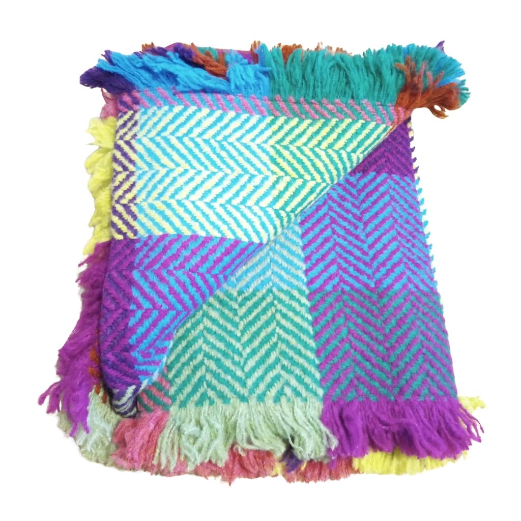 Branigan Weavers Throw- Buffalo Multi Light Green
