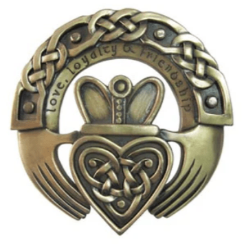 Bronze Claddagh Ring Wall Plaque - The Celtic Gift Store - Decor