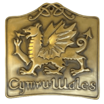 Bronze Welsh Dragon Wall Plaque - The Celtic Gift Store - Decor