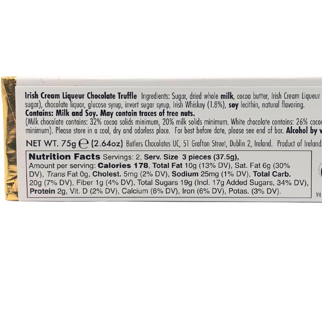 Butlers Irish Cream Truffle Bar