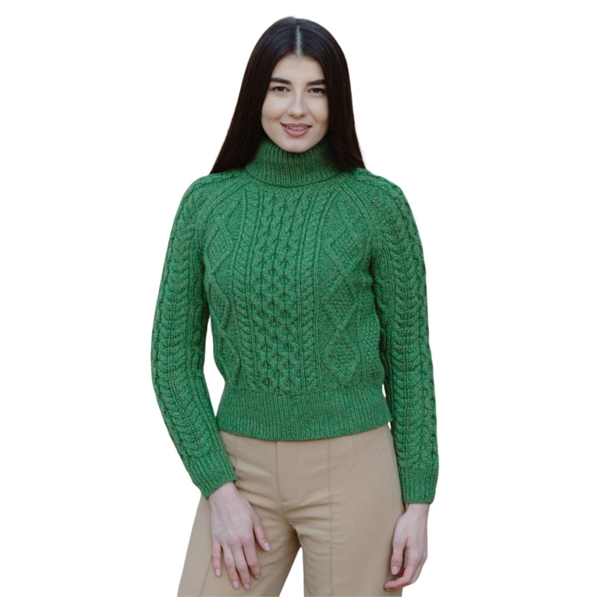 Cable Knit Turtle Neck Sweater
