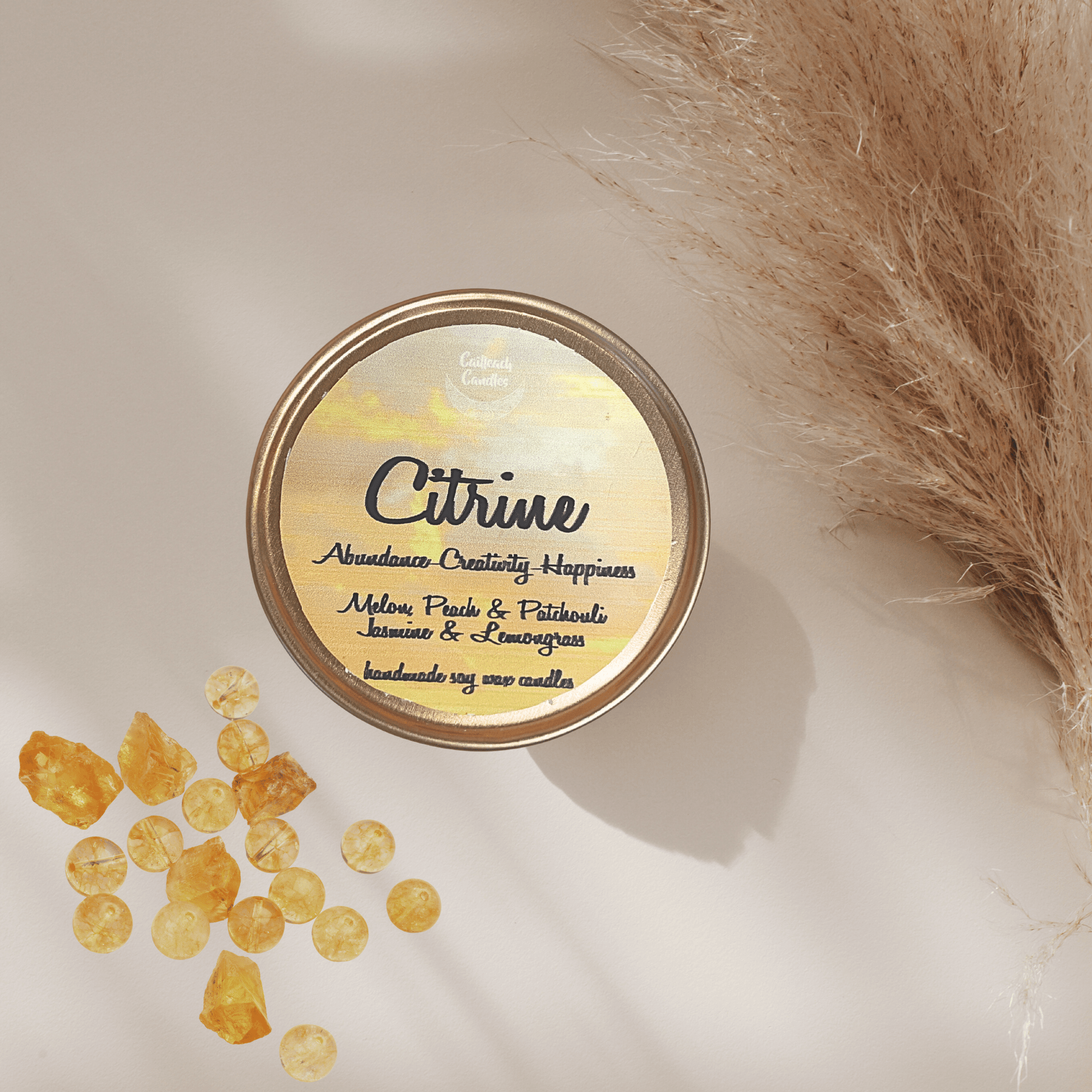 Cailleach Candles - Citrine - The Celtic Gift Store - Candles, Wax Melts, Incense