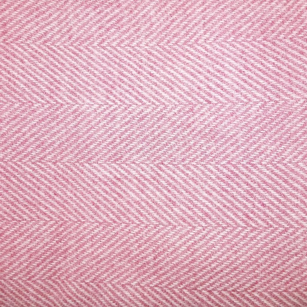 Candy Pink Mini McNutt Wool Throw by McNutt Of Donegal - Blankets and Bedding
