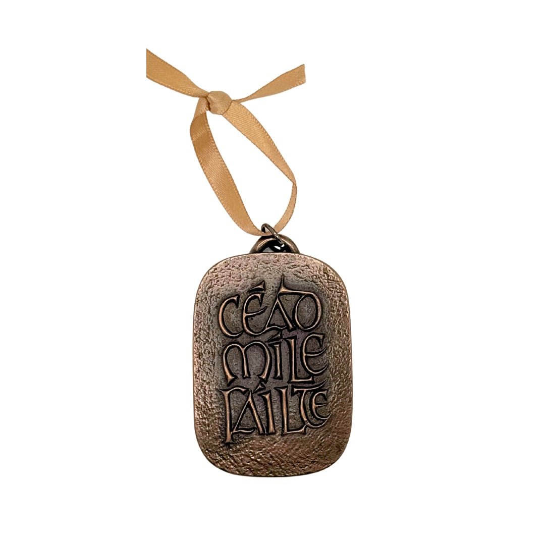 Céad Míle Fáilte Bronze Hanging Ornament