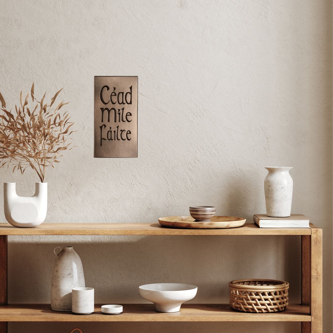 Céad Míle Fáilte Bronze Wall Plaque